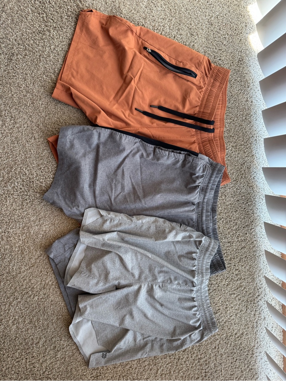 all in motion Orange and Gray Men’s Athletic Short 3-Pack